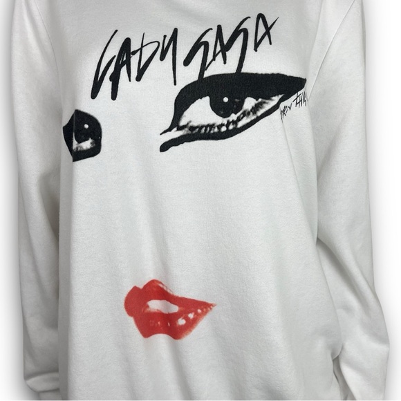 NWOT TORRID Lady Gaga Cozy Fleece Crew Neck Sweatshirt Born This Way Pop Music - Picture 4 of 12